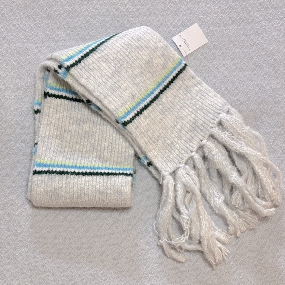 NWT AE Striped Skinny Scarf